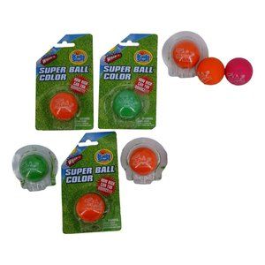 Wham-O Super Rubber Ball Lot Of 8 Different Colors Kids Stuff Retro Toy New
